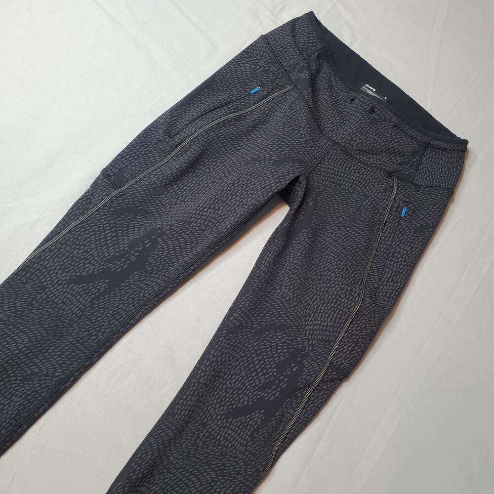 Janji Womens Size S Aurora Fleece Tight Black Gray